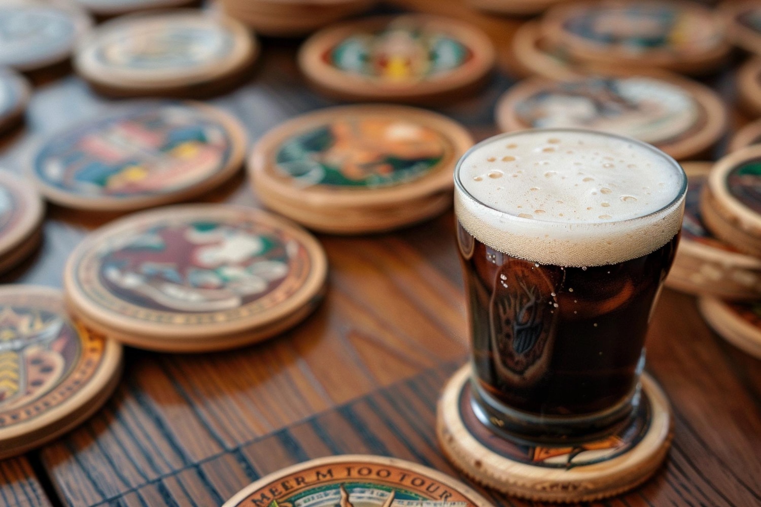 Glasbrikker og coasters