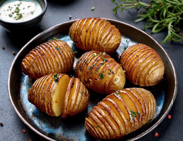 Hasselback kartofler i airfryer