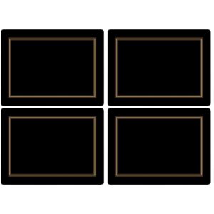 Pimpernel Classic Underlag Sort 4 stk