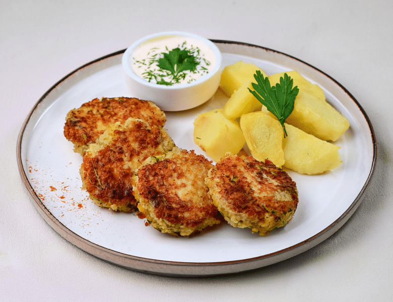 Fiskefrikadeller i airfryer