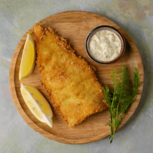 Frosne fiskefileter i airfryer